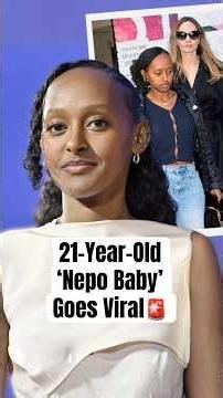 21-Year-Old ‘Nepo Baby’ Goes Viral #shorts #ZaharaJolie #BradPitt