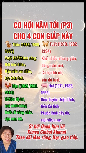 179K views · 694 reactions | BỎ QUA SẼ TIẾC. Chuẩn bị đủ năng lượng tích cực và tâm an, đừng để cơ hội cũng vuột mất nhé #tips #cuocsong #hanhphuc #xuhuong #trendingreels #kimvuglobalumni | Kimvu Global Alumni | Facebook