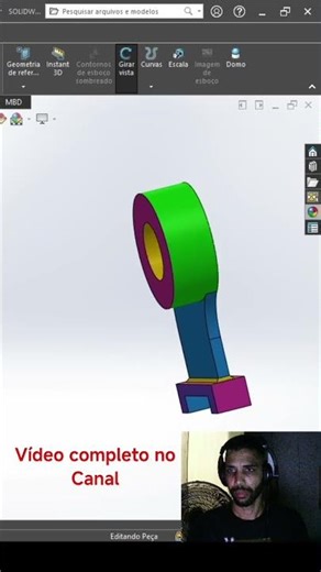 #exercicio 83 Solidworks para iniciantes