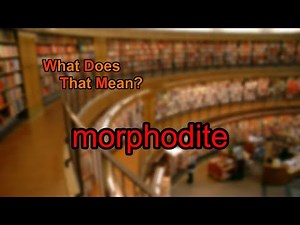 What does morphodite mean?