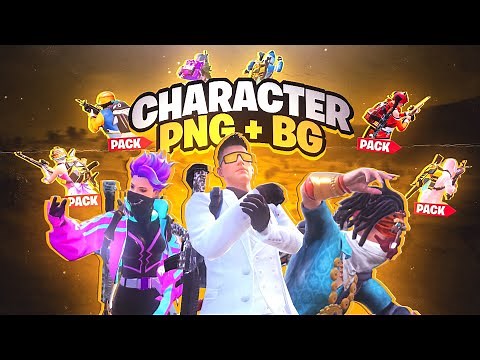 Bgmi Character png + Background Pack | Free to use