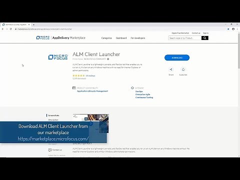 Using ALM Client Launcher