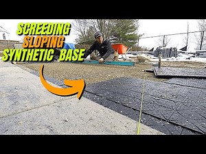 Laying Gator Base Around a Pool | Screeding HPB, Slopes, and Synthetic Base