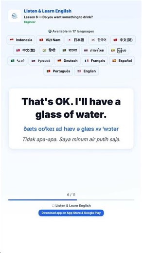 Lesson 6: Mau Minum Apa? ☕ Percakapan Bahasa Inggris untuk Pemula