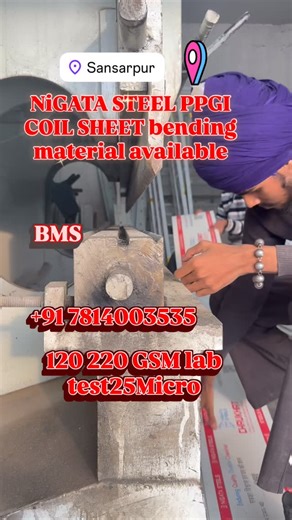 B_M_S on Instagram: "NigataSteel bending material appointment on delivery, Punjab"