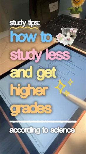 How to study less and get higher grades (backed by science) 📚✨ #study #students #exam