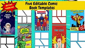 Editable Comic Storyboard Template - Etsy Australia