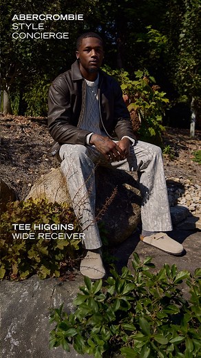 Tee Higgins on Instagram: "Had to make sure the style matches the energy this season. Shoutout @abercrombie Style Concierge for the assist #abercrombiepartner"