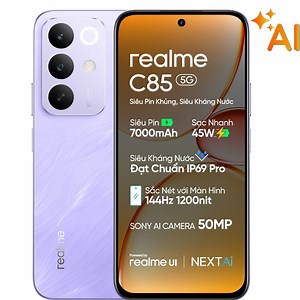 realme C85 5G giá tốt, thu cũ trợ giá đến 5tr, trả chậm 0% lãi suất