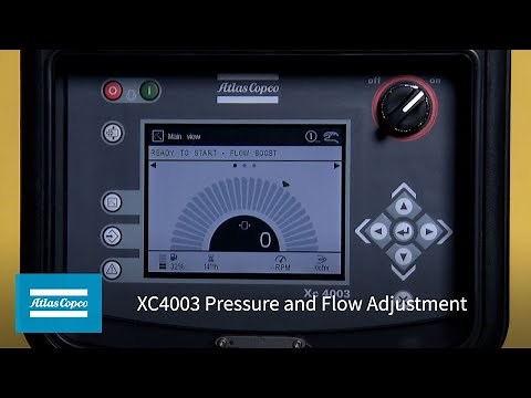 Atlas Copco XC4003 Pressure and Flow Adjustment | Atlas Copco Power Technique USA
