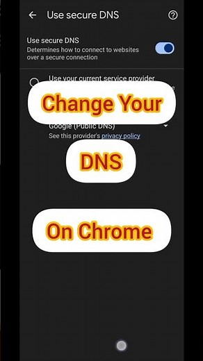 How to Change Secure DNS on Chrome 🔒🌐 | Enhance Your Browsing Security! #Shorts #ytshorts #tech