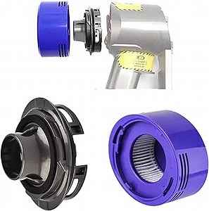 Motor Rear Cover and Rear Filter Kit For Dyson V7 V8 Vacuum Cleaner Accessories, For Hepa Filter Conversion Kit