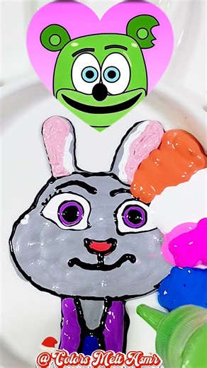 Sprunki OC Color 🎨🦊🐰/Funny Fox & Bunny Painting | Cute Pancake Art Drawing #asmr #colormixing #art