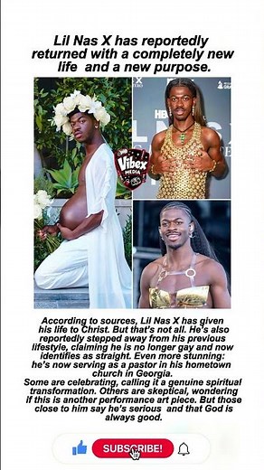Lil Nas X Reportedly Gives Life To Christ, Says He's No Longer Gay 🙏 #lilnasx #transformation #fyp