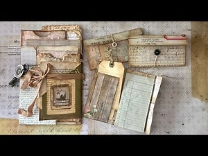 STACKED ENVELOPE JUNK JOURNAL PT. 3: Make Notepads, Coffee Stained Paper and Journal Cards