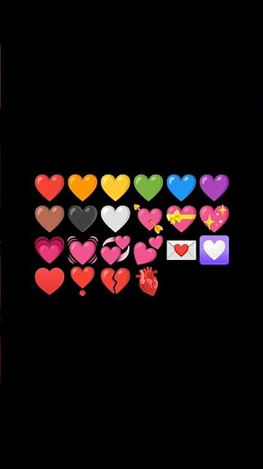 Todos os tipos de emojis de coração 🫀#coração #emoji