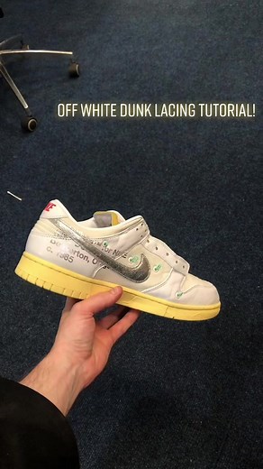 Off-White Dunk Lacing Tutorial