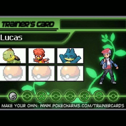 Lucas' Head Canon Pokemon Team