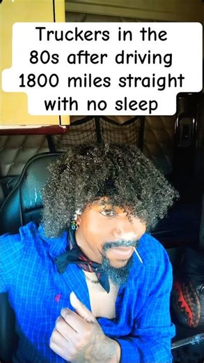 Jheri curl still wet🤣🤣#trucker #truckdriver #trucking #funny #comedy #jokes