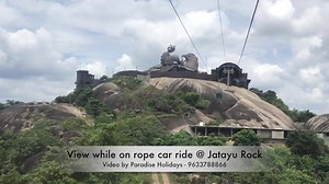 Best view during rope car ride at Jatayu Rock. To know more visit www.paradise-kerala.com #keralatravelling #keralatourism #jatayurock | Paradise Holidays Cochin