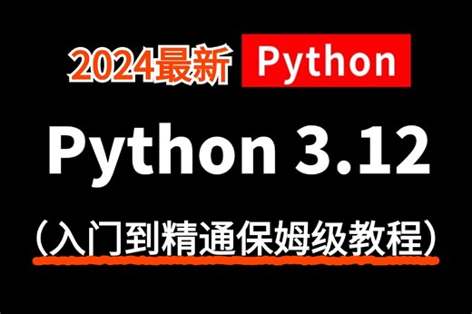 【2024版】强推！最细自学{Python3.12入门到精通}从入门到精通，编程入门零基础大学生，下载安装教程，学不会我退出IT界！
