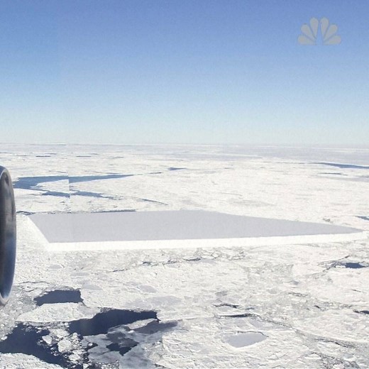 NASA cameras recently caught an unusual rectangular iceberg floating off the Larsen C ice shelf in Antarctica. https://nbcnews.to/2D3jDDr | NBC News World