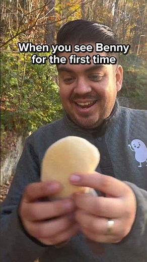 Like a wedding reveal… but it’s Benny the Bean 😂