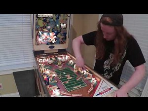 1973 Pro Football Gottlieb Pinball Gameplay plus orignal PLUS Original Manual and schematics