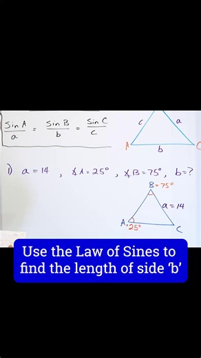 Learn Algebra, Calculus, Physics, Chemistry & Engineering at: MathAndScience.com Excel in the Law of Sines | Mathandscience.com