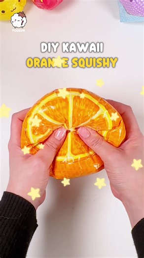 How to make Giant Orange Squishy🍊 #squishy #diy #papersquishy #스퀴시 #만들기