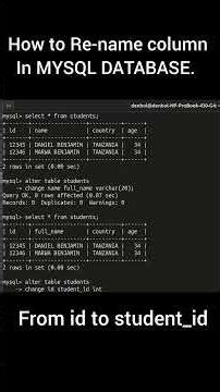 How to Rename a Column in MySQL (Step-by-Step Tutorial)