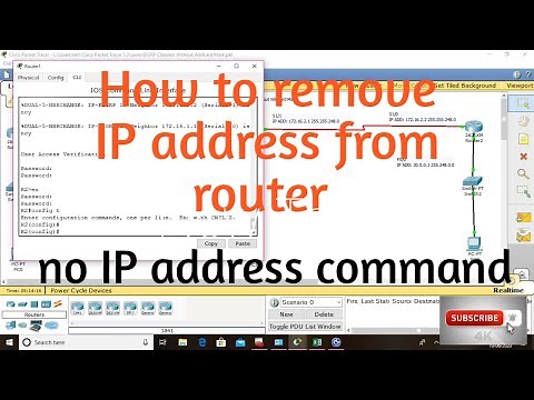How to Remove IP Address from Cisco router.