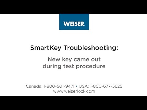 SmartKey Troubleshooting: New key came out during test procedure