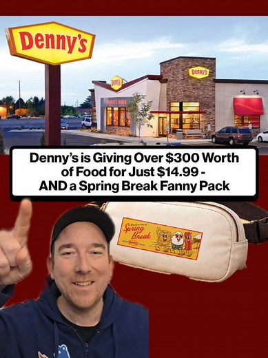 Denny's Fanny Pack Deal: 43 Free Meals