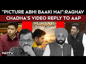 Raghav Chadha's Video Reply To Punjab AAP Charge: "Picture Abhi Baaki Hai"