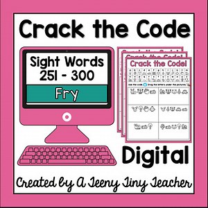 Crack the Code Fry Sight Words 251 to 300 - Distance Learning
