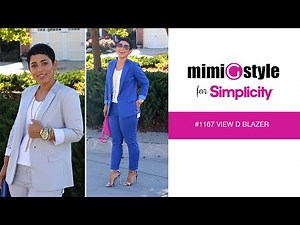 Mimi G Style for Simplicity, Pattern 1167 Tutorial. View D, Blazer.