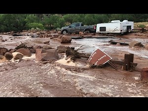Cleaning up after flash floods, mudslides