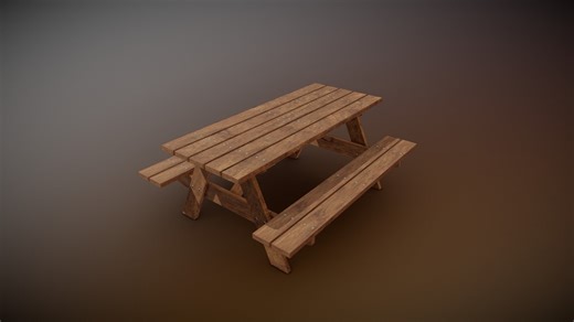 PICNIC TABLE - 3D model by NotMeNotNow
