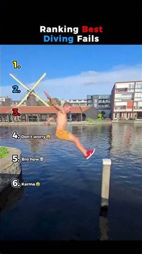 Ranking Best Diving Fails🥵😂