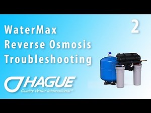 WaterMax H3500 RO Troubleshooting (Part 2)