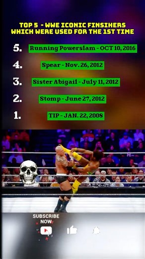 WWE Iconic Finishers – First Time Ever Used in WWE History 🤯🔥 #wwe #finishers