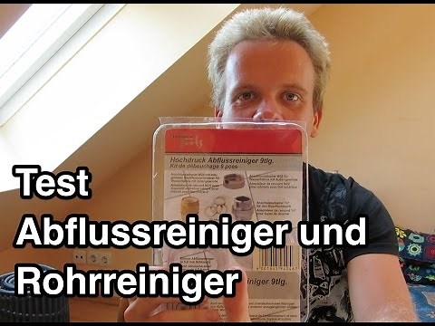 Test Hochdruck-Abflussreiniger & Hochdruck Rohrreiniger | Rohrreiniger Test | Abfluss reinigen