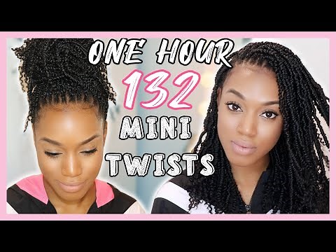 Sis...132 MINI TWISTS IN 1 HOUR!! 😱 Easy Crochet Hairstyle ft. Nomadik Mini Twists 2019
