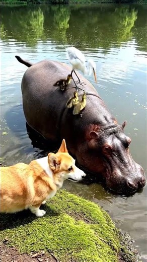 The Most Unlikely Animal Meeting You'll See All Day