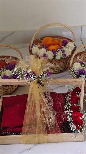 First Hamper order / #hampers #diy #trending #shorts #weddinghampers #handmade #flowerarrangement