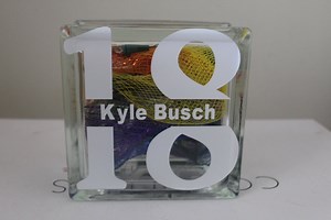 Nascar Kyle Busch, Glass Blocks, Glass Blocks With Lights, Glass Block, Glass Block With Lights & Nascar - Etsy Canada