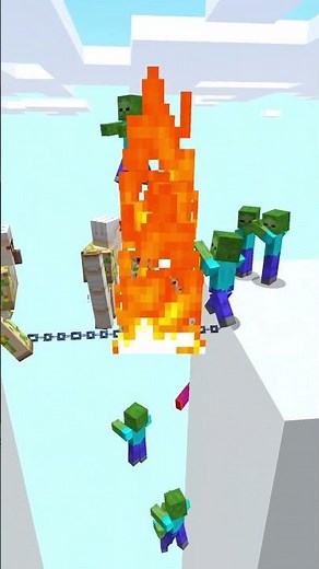 Zombies vs Iron Golems | Minecraft Mob Battle