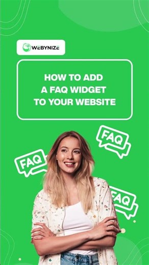 How to add a FAQ widget to your website