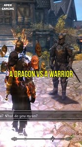 2.4M views · 11K reactions | a Dragon vs a warrior  #skyrim | Apex Gaming | Facebook